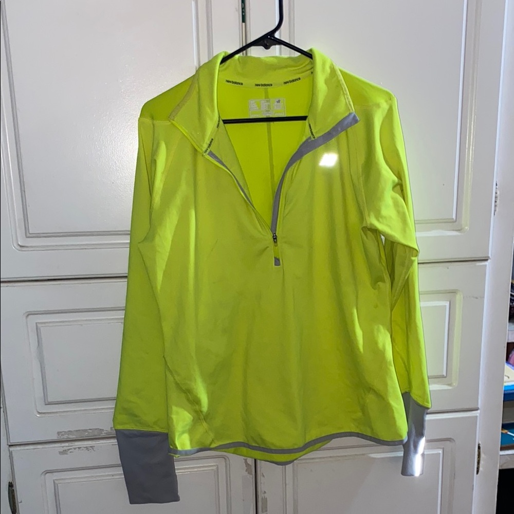 New Balance Neon Yellow Activewear Top